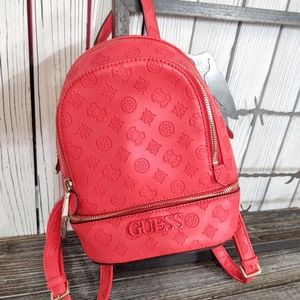 Mini Debossed Guess Logo Backpack